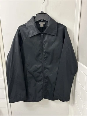 Banana Republic куртка женщин Sz маленький черный легкий полный молнии дождевик - Изображение 1 из 4