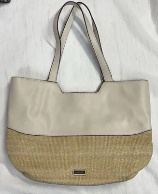 Bolso de hombro Rachel Zoe medio ratán color tostado crema. Excelente estado. Foto 1 de 4