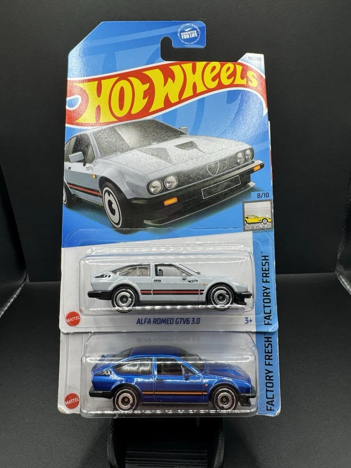 Hot Wheels Alfa Romeo GTV6 3.0. Plata/azul. Lote de 2. NUEVO Foto 1 de 1