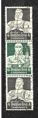 Germany 1934 Winter Relief Fund Booklet Stamps 4+6+4 Pf  USED  GE231 - Image 1 of 2