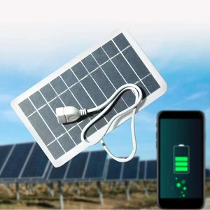 Tragbares Solar Ladegerät mit USB Ausgangskabel 2W 5V - Bild 1 von 4