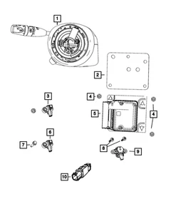 Genuine Mopar Occupant Restraint Module 68615036AA - Picture 1 of 4