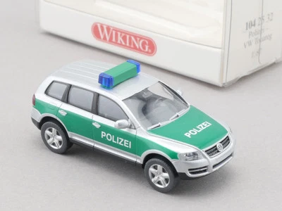 Wiking 1042532 Volkswagen VW Touareg Polizei Modell wie NEU! OVP 1704-10-92 - Bild 1 von 2