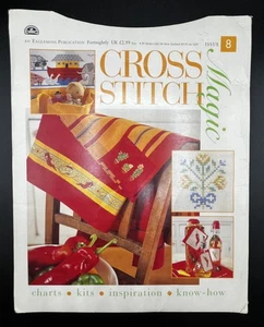 VTG UK Eaglemoss Cross Stitch Magic Booklet Issue 8/20-pg. Magazine +8 Charts - Picture 1 of 11