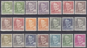 DENMARK 1948 - COMPLETE YEAR SET / JAHRGANG FREDERIK IX Mi.: 302-318 - **MNH** - Picture 1 of 1