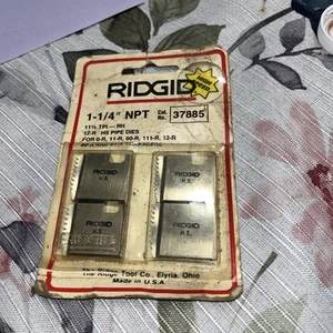 Ridgid 37885 1-1/4" NPT High Speed Pipe Dies - Picture 1 of 1