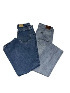 Lee Jeans Bundle – Light & Dark Wash (W33 L30)-E1 - Picture 1 of 6