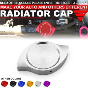 Aluminum Radiator Protection Cap Cover Silver for Honda Accord Civic CRV CRX RSX - Picture 1 of 7