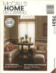 Funda de sofá loveseat McCall's 7531, funda de silla, funda otomana y fundas de almohada SIN CORTAR - Imagen 1 de 5