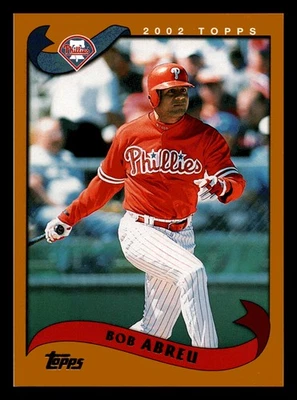 2002 Topps Bobby Abreu Philadelphia Phillies #13 Centered Mint - Image 1 of 2