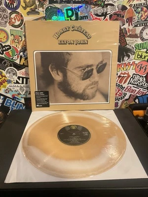 ELTON JOHN Honky Chateau VG++ CREAM/BEIGE SWIRL VINYL W/HYPE STICKER VMP - Image 1 of 2