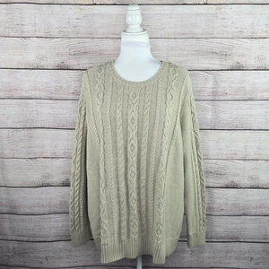 L.L. Suéter grueso tejido grueso beige 3XL Bean para hombre 3XL - Imagen 1 de 8