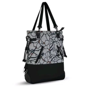 Sherpani Tempest Convertible Tote Bag Backpack Crossbody Purse Sakura Gray Black - Picture 1 of 17