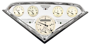 55 56 57 58 59 Chevy Truck Billet Aluminio Calibre Panel Tablero Inserto Instrumento - Imagen 1 de 4