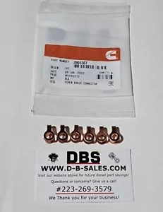 Cummins Fuel Return Line Banjo Bolt Seal Set 89-98 Dodge Turbo 6BT 12V 3.9 5.9 - Foto 1 di 3