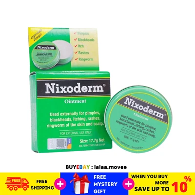 Nixoderm Ointment Skin Problems Acne Rashes Eczema & Ringworm 17.7g Herbs - Image 1 of 4