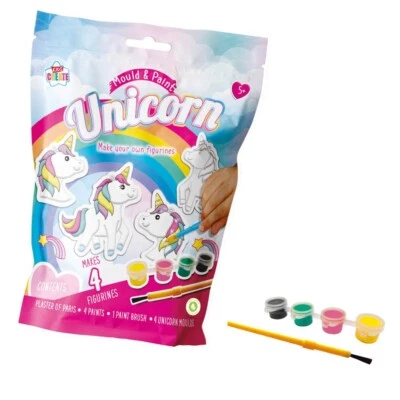 KIDS CREATE Fai stampo e dipingi le tue figure in gesso unicorno giocattolo attività artigianale PMOJ