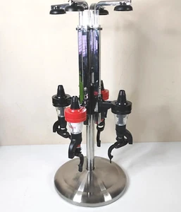 Oggi Corp. Four (4) Bottle Liquor Dispenser Alcohol Drink Shot Bar - Picture 1 of 4