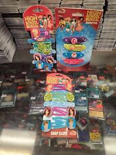 RARE DISNEY HIGH SCHOOL MUSICAL HAIR BARRETTES PONYTAIL HOLDERS SNAP CLIPS LOT 3