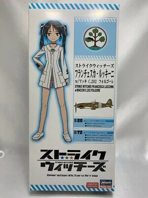 1/20 Strike Witches Francesca Lucchini con kit figure in resina Macchi C.202 ... - Immagine 1 di 4