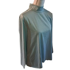 NWT-Beautiful Seafoam Silver Metallic Spandex-Nylon XL Susan Graver - Picture 1 of 6