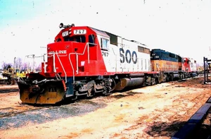 ORIGINAL KODACHROME SLIDE SOO LINE SD40-2 #767 N. FOND DU LAC, WI MARCH 29, 1986 - Picture 1 of 1