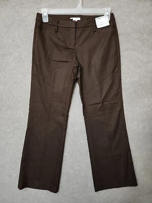 NYC 7th Avenue Summer Stretch Bootcut Dress Pants Womens 6 Petite Brown NEW - Image 1 of 4