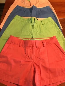 4x lot Women's Vineyard Pink,green,blue,soft pink,Breaker Short Pants Size 4 - Picture 1 of 5