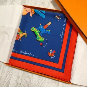 Unused w/box HERMES Carre 90 Raconte moi le cheval Silk Scarf 90cm - Picture 1 of 22