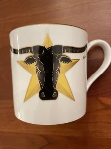 1986 BOEHM Longhorn mit Stern 150th Anniversary of Texas Porzellan Kaffeebecher - Bild 1 von 9