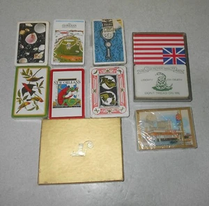 Vintage Playing Cards Lot GTA 44-2-6 Military - Hallmark Birds - Disney Castle - Picture 1 of 2