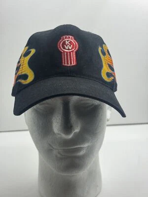 Кепка Kenworth Trucks The Worlds Best KW с ремешком сзади черная с логотипом Flames K-Whopper - Изображение 1 из 4