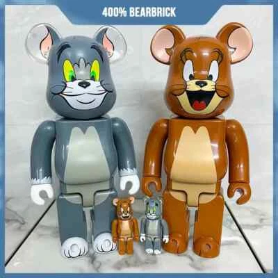 400% Bearbrick Action Figure Tom and Jerry 28cm Model Toy Doll Gift Home Decor - Image 1 of 4