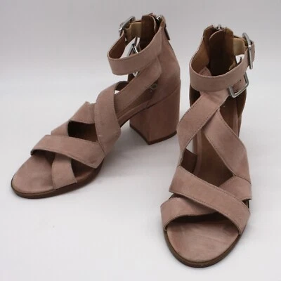 Sandalias de tacón BP Izzy para mujer en gamuza rosa talla US 5M Foto 1 de 4