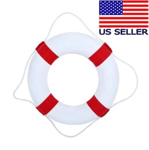 USA Foam Swim Rings Children Swimming Pool Lifebuoy Safety Life Preserver Red - Picture 1 of 6