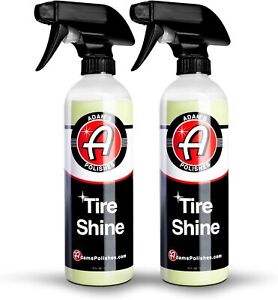 Adam's Tire shine 2-Pack - Easy To Use Spray Tire dressing w/ siO2For Glossy...