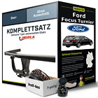Produktbild - Für FORD Focus Turnier II Anhängerkupplung starr +eSatz 7pol uni 04-11 NEU