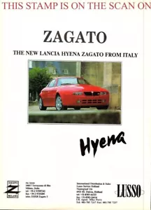 Lancia 'Hyena Zagato' Car ADVERT : Original Vintage 1993 Print Ad 705/22 - Picture 1 of 1