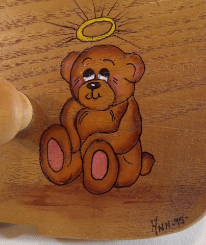 Longaberger Wood Divider, Hand-Painted Lid, Bread Divider, Lot of 4 Cover