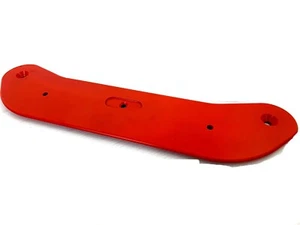 TonyKart Kart Chassis Protektoren Skid Plates - Bordsteinfahrer - nur vorne - rot - - Bild 1 von 5