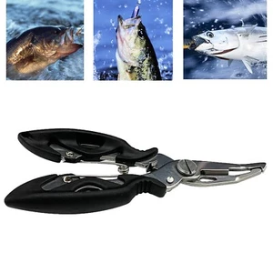 Multipurpose Outdoor Stainless Steel Fishing Pliers Fishing Line Cutter Scissors - Picture 1 of 15