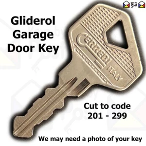 Llave de puerta de garaje Gliderol cortada a código cortada a código 201-299 - Imagen 1 de 1