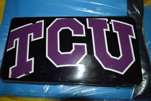 Texas Christian University TCU Mega Acryl Nummernschild Neu mit Etikett NCAA - Bild 1 von 3
