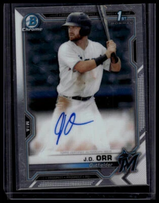 2021 Bowman Chrome #CPA-JO J.D. Orr Prospect Autographs Auto AU - Image 1 of 2