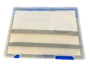 Slim Float Fishing Box with 2 x Slotted Foam Strips for Pole or General Floats - Picture 1 of 2