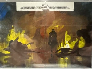 2021 Star Wars Battle Plans Panoramic Art 1/1 Captain Plasma Explosion Scene Art - Picture 1 of 3