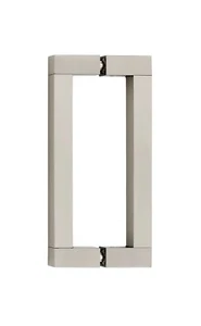 Alno C2C 6" Block Back to Back Door Pulls Shower Door Handle Square G420-6-SN - Picture 1 of 3