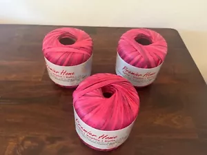 Neu Menge 3 Premier Home Raffia Garn roter Ahorn 99-09 #4 mittleres Gewicht 1,23oz - Bild 1 von 6