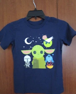 New Disney Parks Star Wars Child Tee T-shirt S 5 6 Cotton Poly Chest 28 Leng 19 - Picture 1 of 5