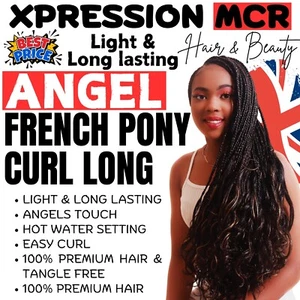 Angel French Pony Curl Long- Braids 4 Bundles 27" Inch 192g UK Seller - Picture 1 of 13
